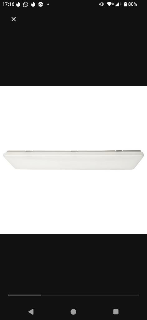 Ikea Jetsröm plafondlamp 100x40 cm, Ophalen, Nieuw, Kunststof, Modern