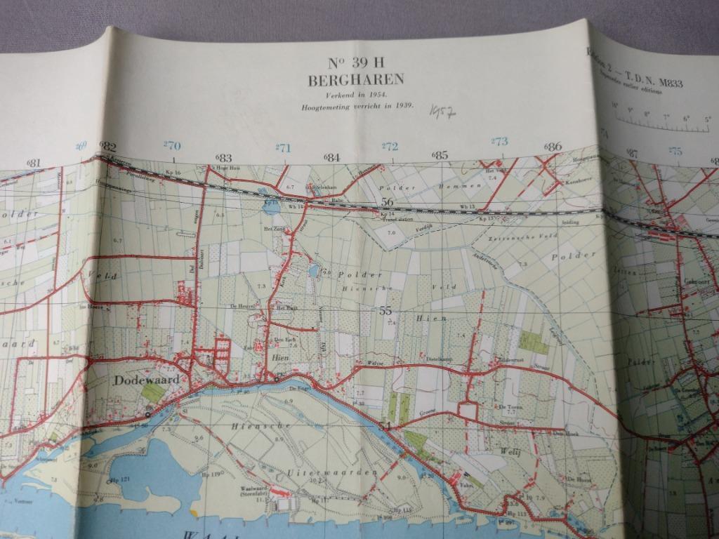 39 H Bergharen Druten Andelst Batenburg Woezik 1957, Ophalen of Verzenden