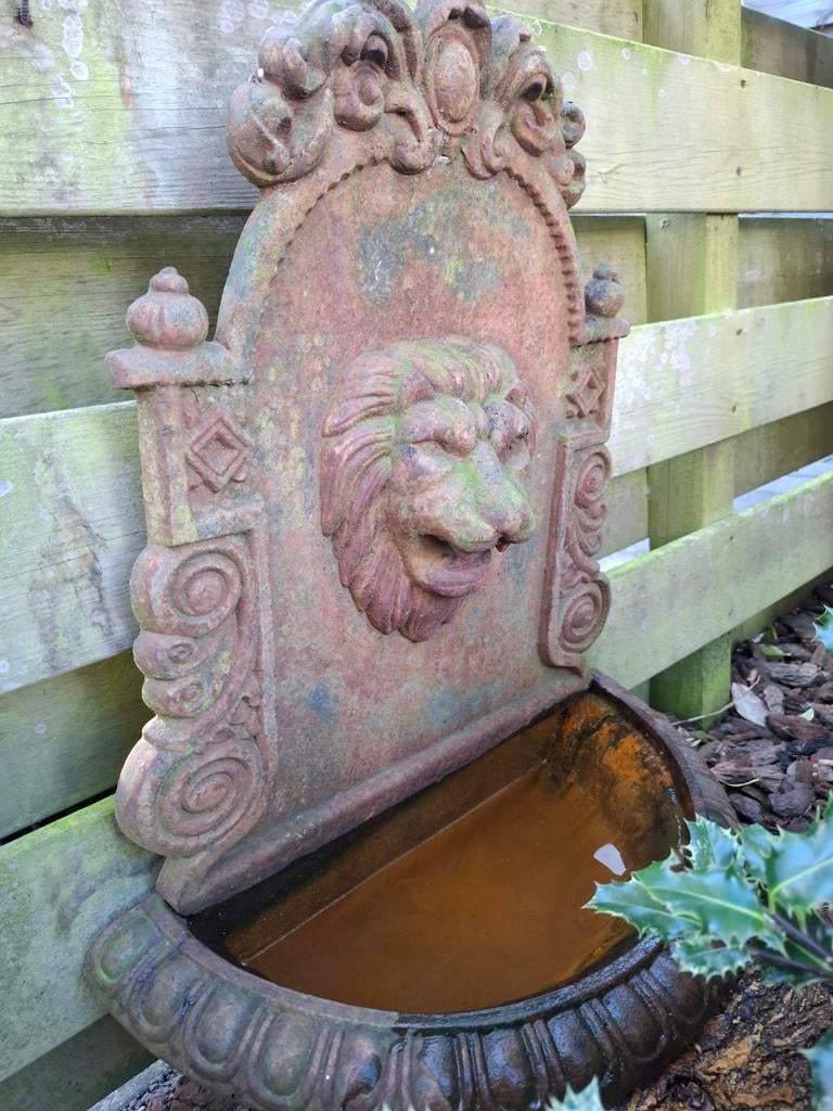 Muurfontein, Tuin en Terras, Ophalen, Gietijzer, Fontein