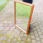 Als Nieuw !  Spiegel met houten lijst, Ophalen, Zo goed als nieuw, Minder dan 100 cm, Rechthoekig