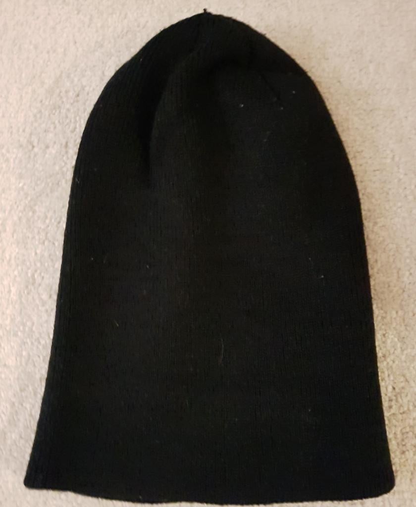 Muts zwart wol one size unisex mutsen zwarte muts, Verzenden, Gedragen, Maat 36 (S), Muts
