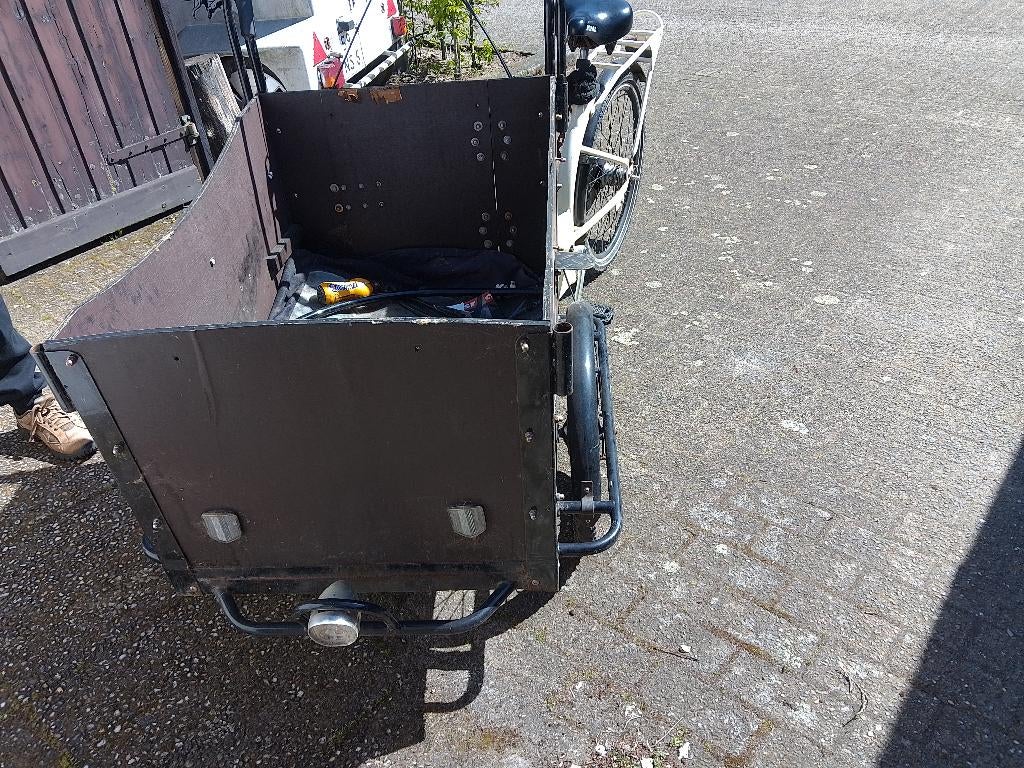 bakfiets, Fietsen en Brommers, Fietsen | Bakfietsen, Ophalen, Gebruikt, 4 kinderen of meer, Huif