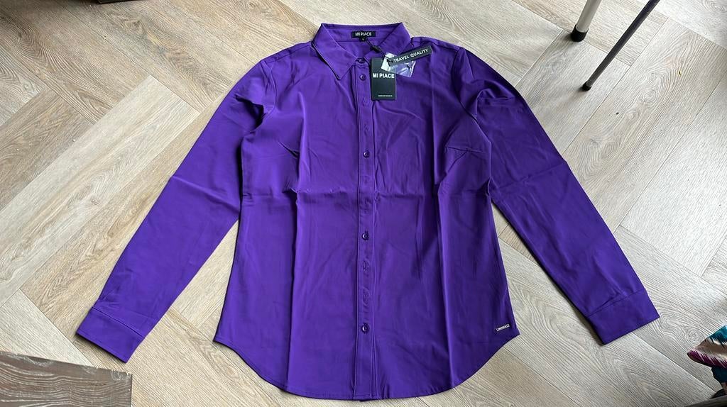 Dames blouse maat L Mi Piace, Kleding | Dames, Blouses en Tunieken, Ophalen of Verzenden, Nieuw, Maat 42/44 (L), Paars