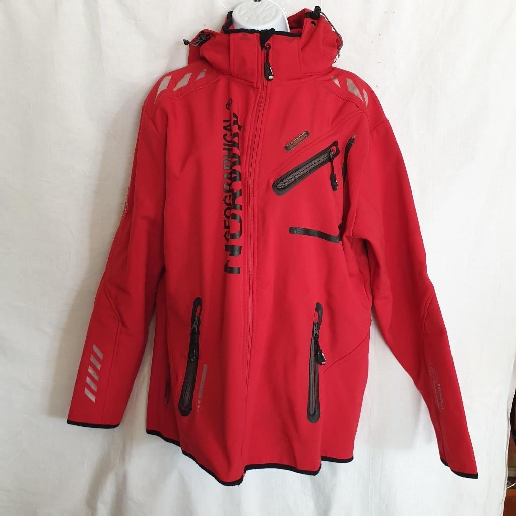 Rode heren tussenjas mt L merk Geographical Norway, Maat 52/54 (L), ., Ophalen of Verzenden, Zo goed als nieuw