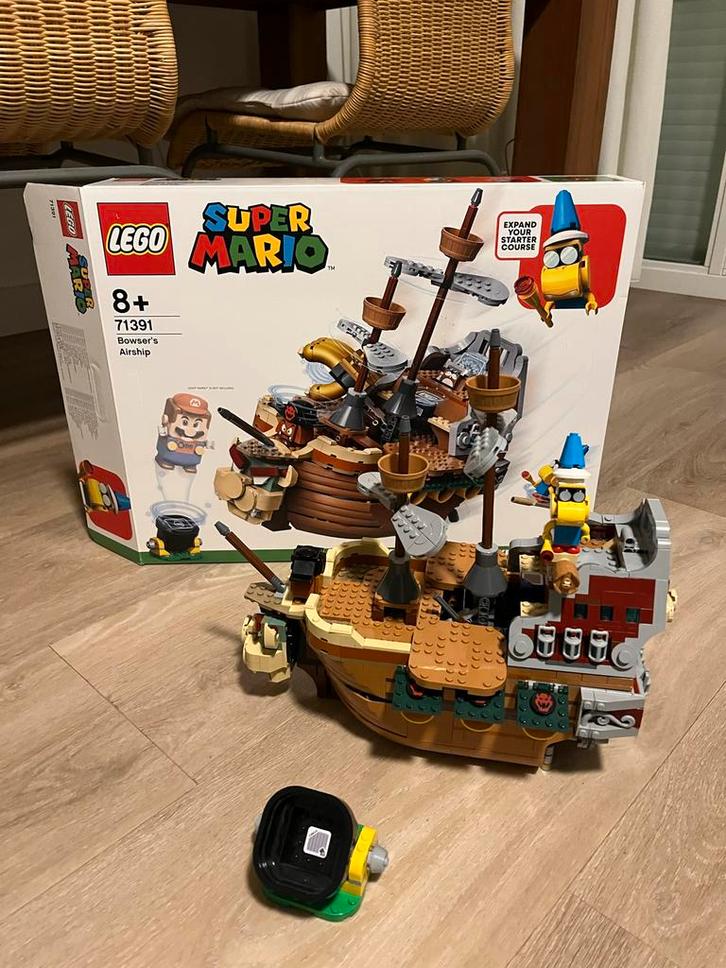 Lego Super Mario Bowser's Luchtschip (71391) + doos, Kinderen en Baby's, Speelgoed | Duplo en Lego, Zo goed als nieuw, Lego, Complete set