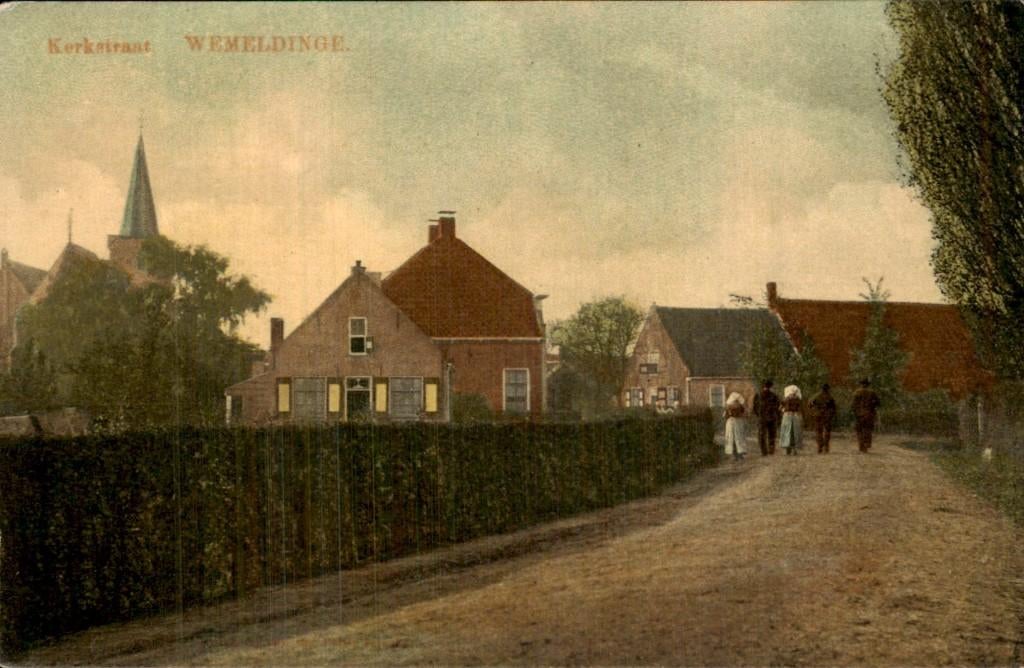 Wemeldinge - Kerkstraat, Verzamelen, Ansichtkaarten | Nederland, Ongelopen, Zeeland, Voor 1920, Ophalen of Verzenden
