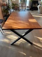 ONDERSTEL eettafel. Metalen X tafelpoot zwart, Huis en Inrichting, Tafels | Eettafels, Ophalen, Zo goed als nieuw, Rechthoekig