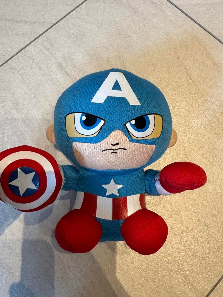 Ty Caption America - Marvel superhelden Beanie Babies, Ophalen of Verzenden, Zo goed als nieuw, Overige typen