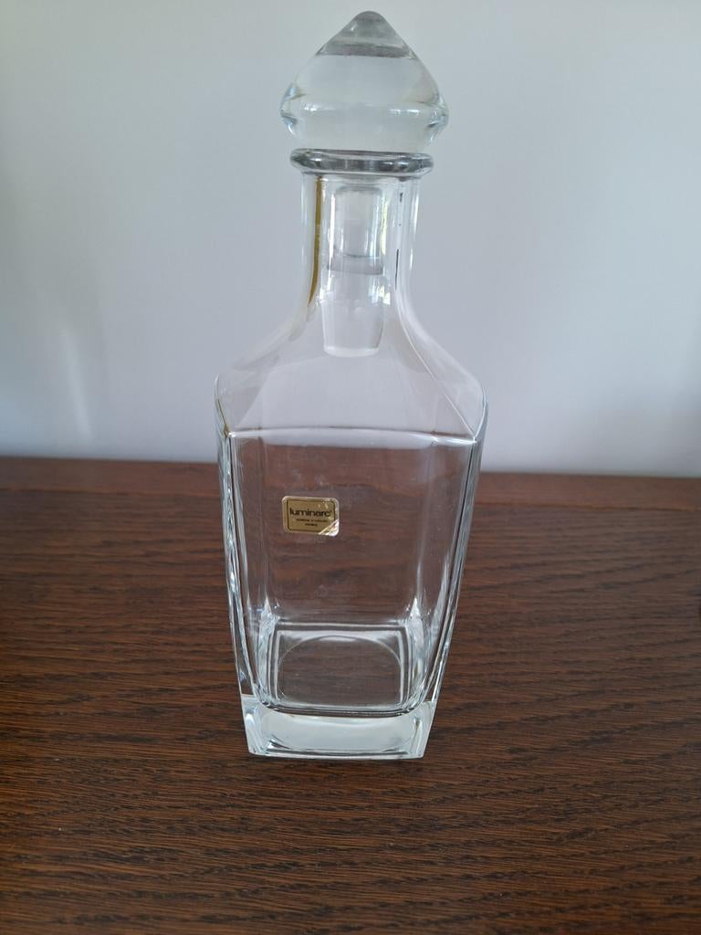 Glazen karaf met stop, Ophalen of Verzenden