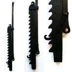 Originele smeedijzer zaaghaal / haardhaal 18e / 19e eeuw, Ophalen of Verzenden