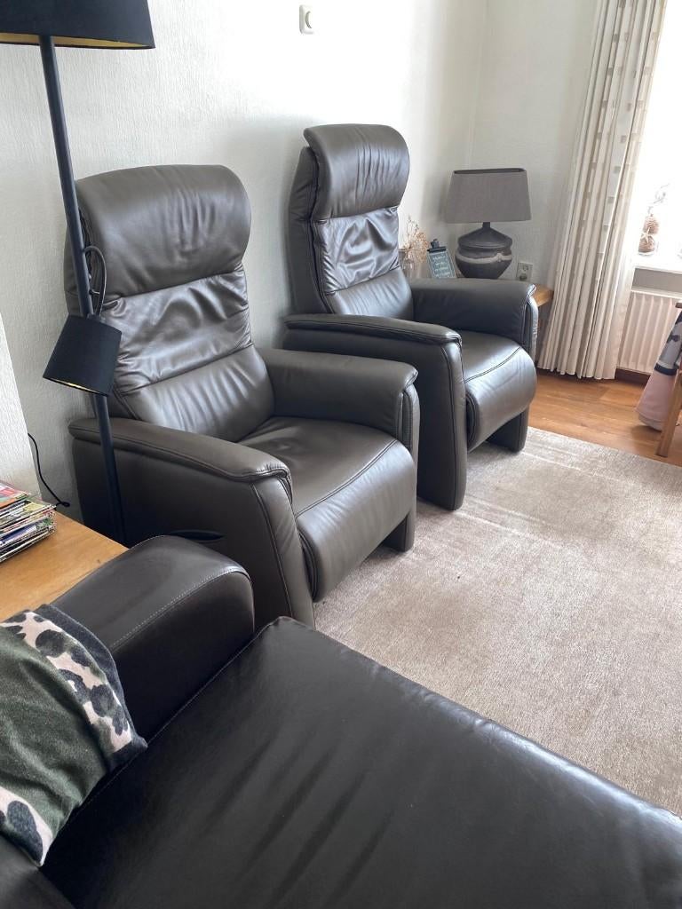 relaxstoel (2 keer), Huis en Inrichting, Fauteuils, Ophalen, Relax, Gebruikt, Minder dan 75 cm