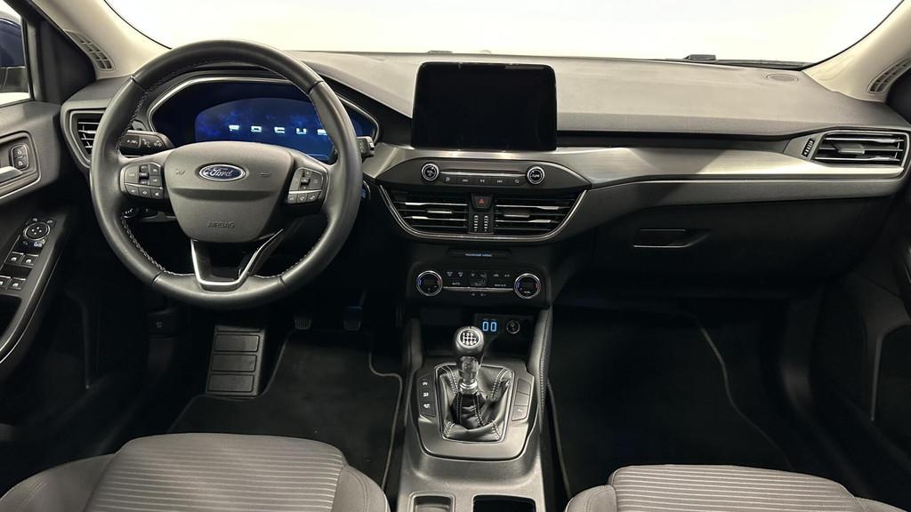 Ford Focus Wagon 1.0 EcoBoost Hybrid Titanium X Business CAR, Stof, Gebruikt, Met garantie (alle), Blauw