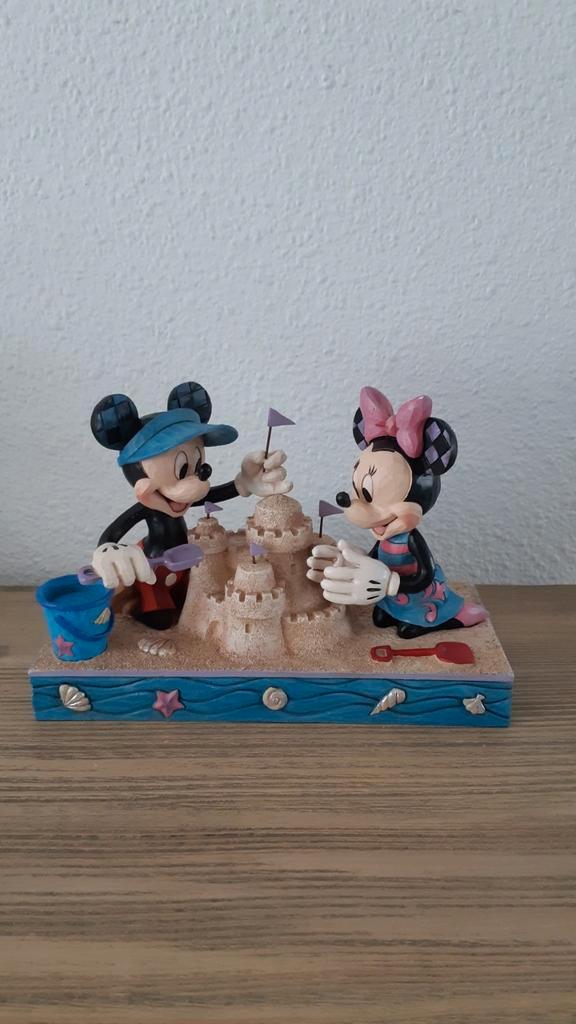Disney Traditions Seaside Sweethearts Mickey en Minnie, Verzamelen, Disney, Zo goed als nieuw, Beeldje of Figuurtje, Mickey Mouse