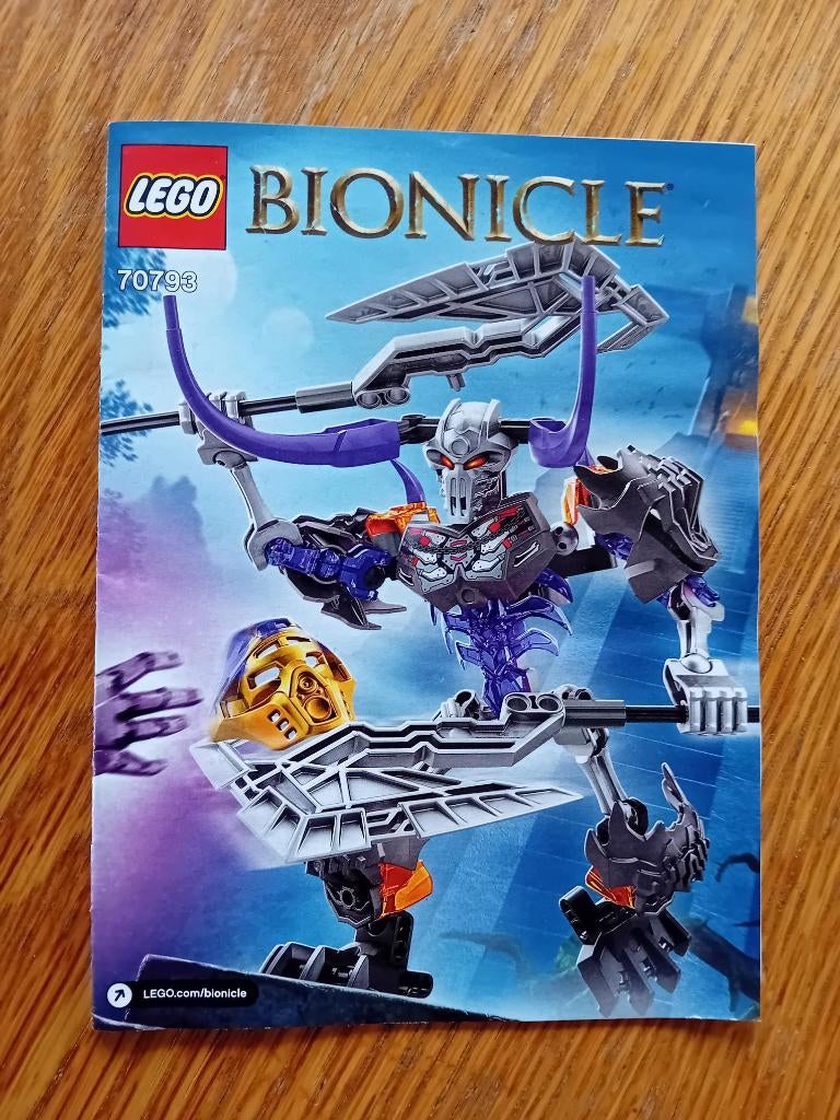 Lego bouwbeschrijving Bionicle set 70793, Ophalen of Verzenden, Zo goed als nieuw