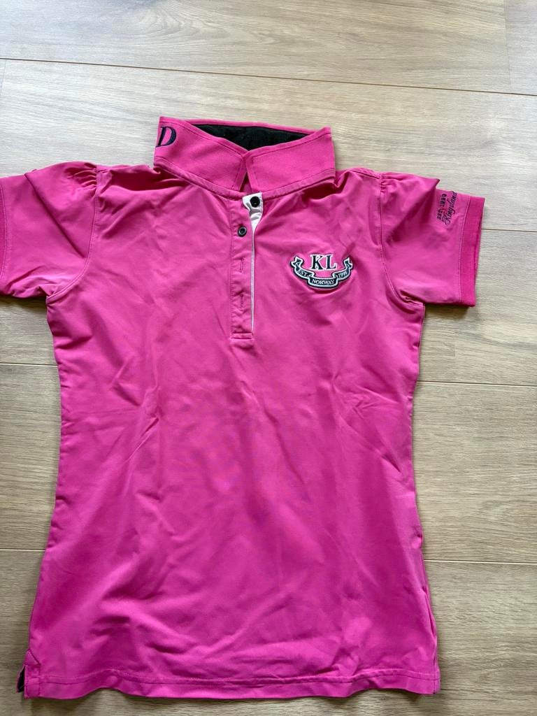 Kingslang polo roze maat 38, Dieren en Toebehoren, Paardrijkleding, Ophalen of Verzenden, Zo goed als nieuw, Dressuur, Bovenkleding