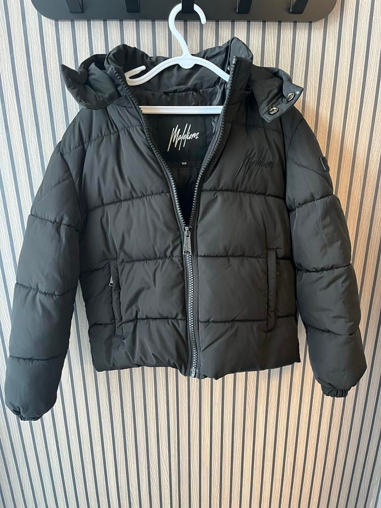 winterjas Malelions maat 140, Ophalen of Verzenden, Zo goed als nieuw, Jongen, Jas
