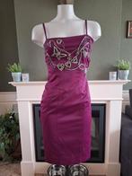 Karen Millen mooie paarse body cocon jurk 36 S 34, Karen Millen, Verzenden, Paars, Zo goed als nieuw