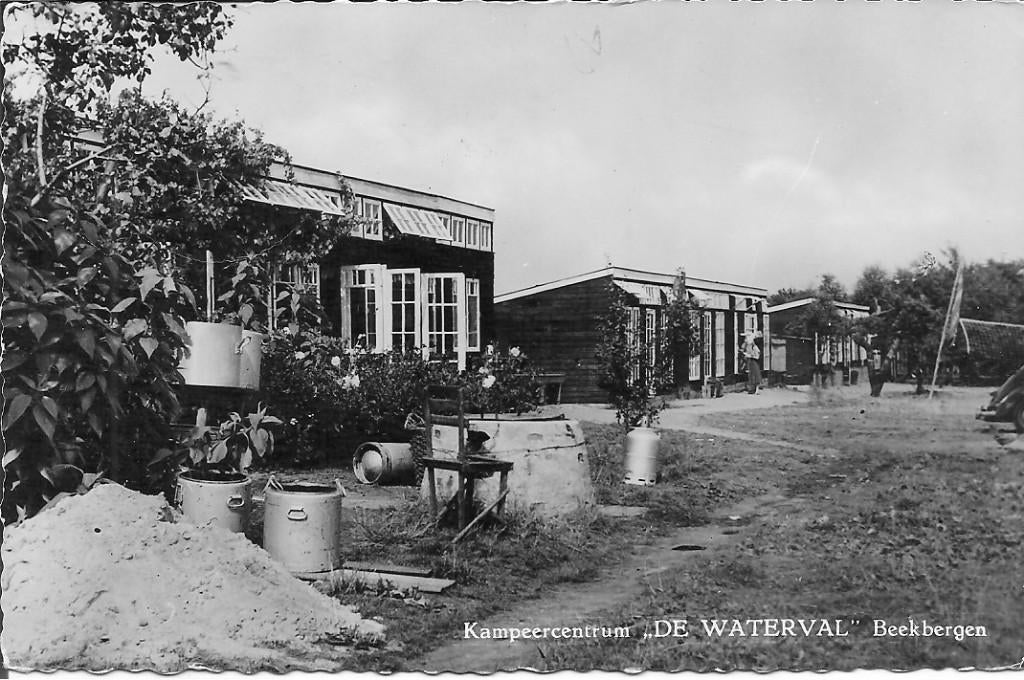 Kampeercentrum DE WATERVAL Beekbergen., Ophalen of Verzenden, 1940 tot 1960, Gelopen, Gelderland