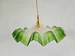 Mat glazen Franse hanglamp, Ophalen of Verzenden, Zo goed als nieuw, Minder dan 50 cm