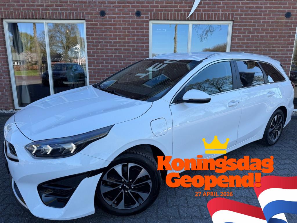 Kia Ceed Sportswagon 1.6 GDI PHEV Dyn+L. STOEL&STUUR VERW /, Automaat, Stof, Gebruikt, Wit