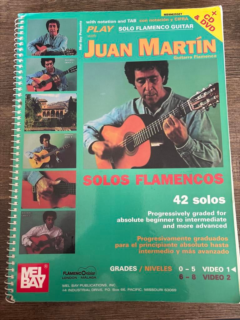 Juan Martin Solos Flamencos gitaar bladmuziek, Muziek en Instrumenten, Wereldmuziek, Ophalen of Verzenden, Artiest of Componist