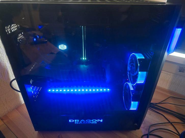 1 computer met 2 beeldschermen, Computers en Software, Desktop Pc's, Gebruikt, Onbekend, SSD, 16 GB, Met videokaart, Met monitor