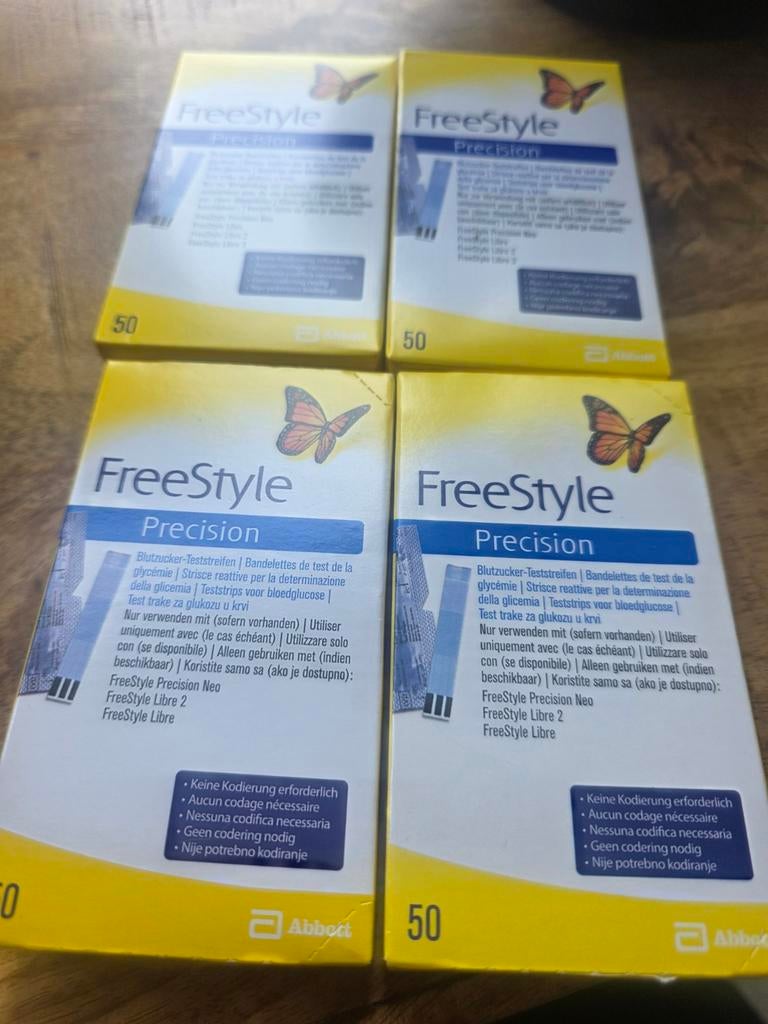 Freestyle precision glucose teststrips OVER DATUM, Ophalen of Verzenden, Nieuw