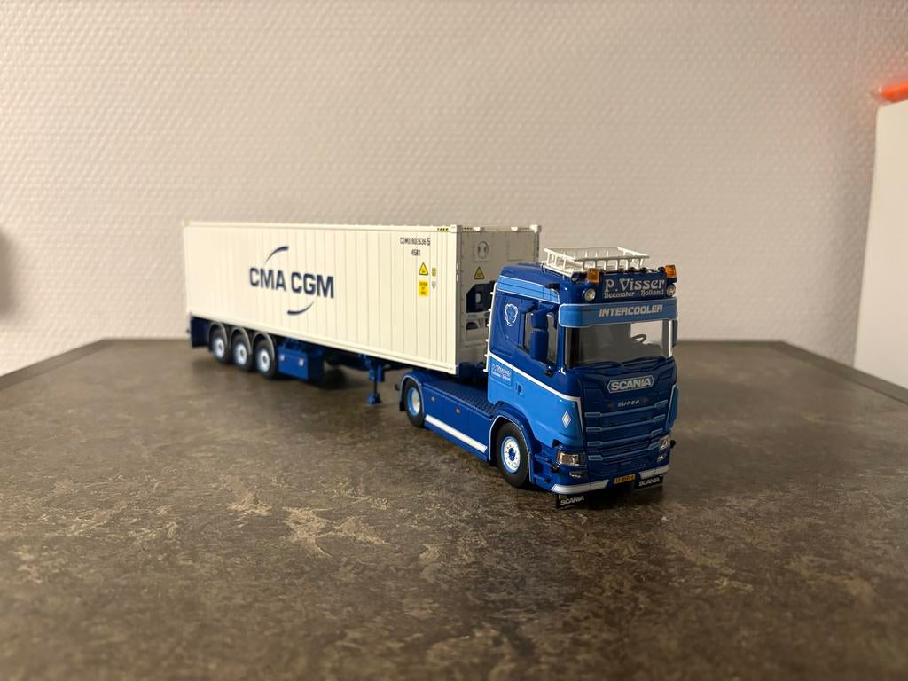 WSI Models Scania P. Visser Intercooler model vrachtwagen, Hobby en Vrije tijd, Ophalen of Verzenden, Zo goed als nieuw, Bus of Vrachtwagen