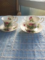 2 stuks royal albert 1x heren en 1x dames kop en schotel, Ophalen, Zo goed als nieuw, Overige stijlen, Kop(pen) en/of Schotel(s)