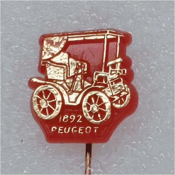 SP0902 Speldje 1892 Peugeot, Ophalen of Verzenden, Gebruikt, Overige onderwerpen