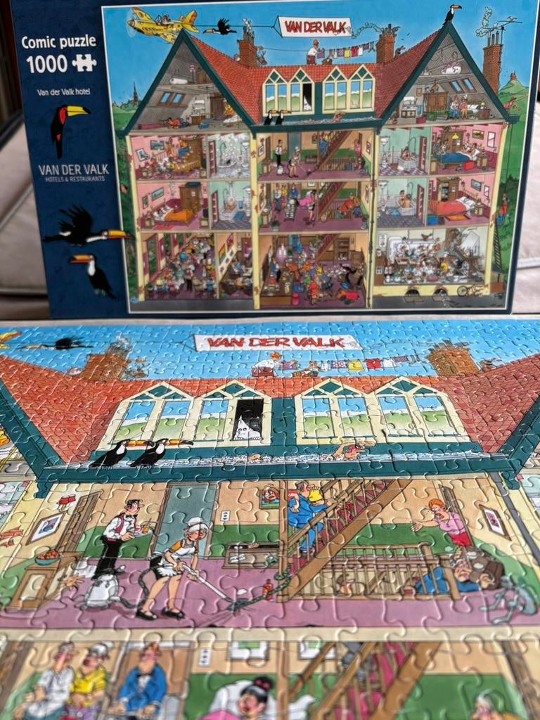 Jan van Haasteren (999 stuks), Ophalen, 500 t/m 1500 stukjes, Zo goed als nieuw