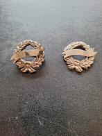 Tweede oorlog pet embleem L.W.T.C  korps 2x, Verzamelen, Ophalen of Verzenden, Nederland, Embleem of Badge