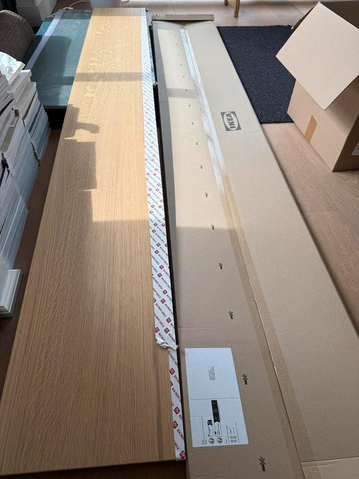 SINARP IKEA Metod bedekkingspaneel eikenfineer 33x240 cm, Huis en Inrichting, Keuken | Keukenelementen, Gebruikt, 200 cm of meer