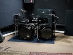 Complete Pearl Export dubbel bass kit met rack en cymbals, Ophalen, Gebruikt, Pearl
