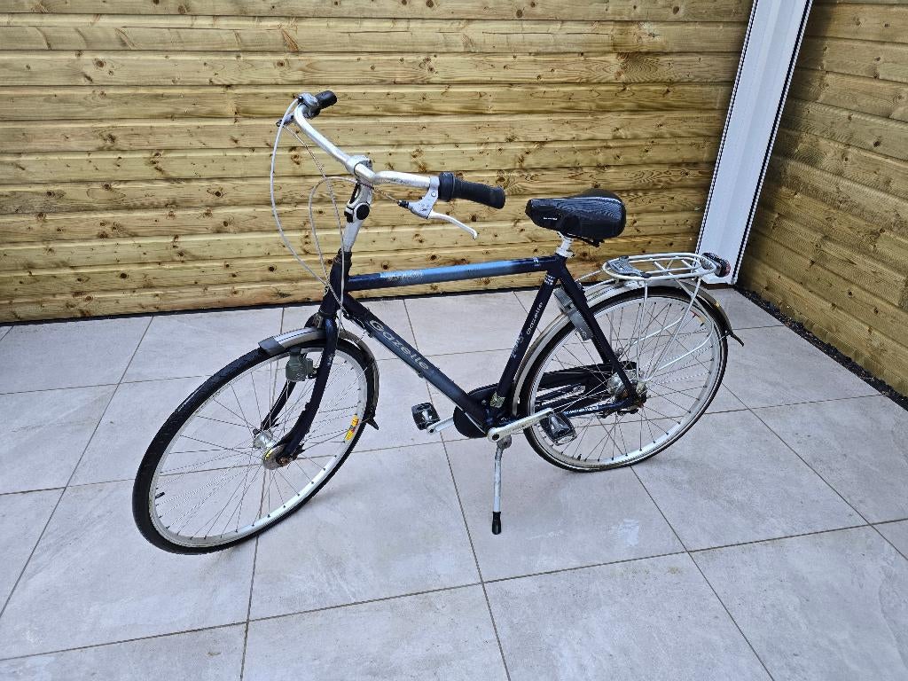 Gazelle Davos herenfiets, Ophalen, Terugtraprem, Gebruikt, Versnellingen