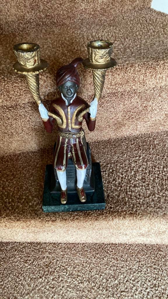 Mooie vintage kandelaar !, Ophalen of Verzenden, Koper of Brons