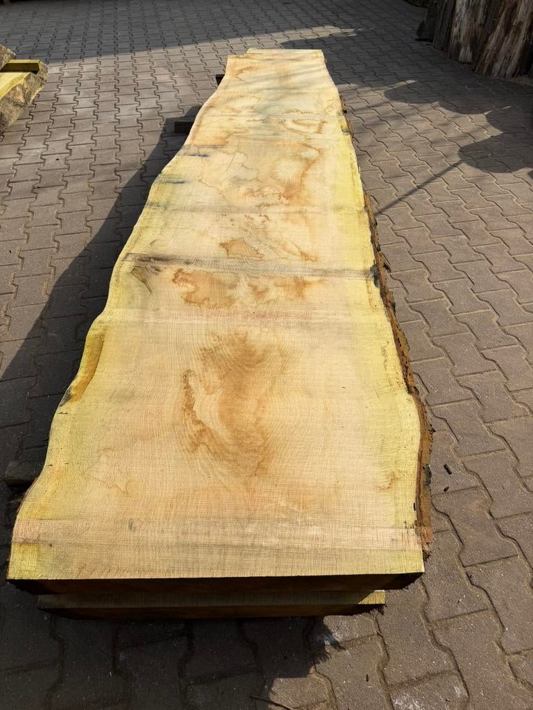 5 x grote eiken schaaldelen 330x40/80x8cm voor 400€ voor 5