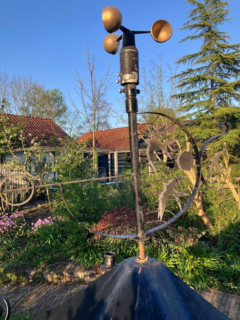 Windmeter voor in de tuin of op het dak, Tuin en Terras, Windwijzers en Windmolens, Ophalen of Verzenden, Gebruikt