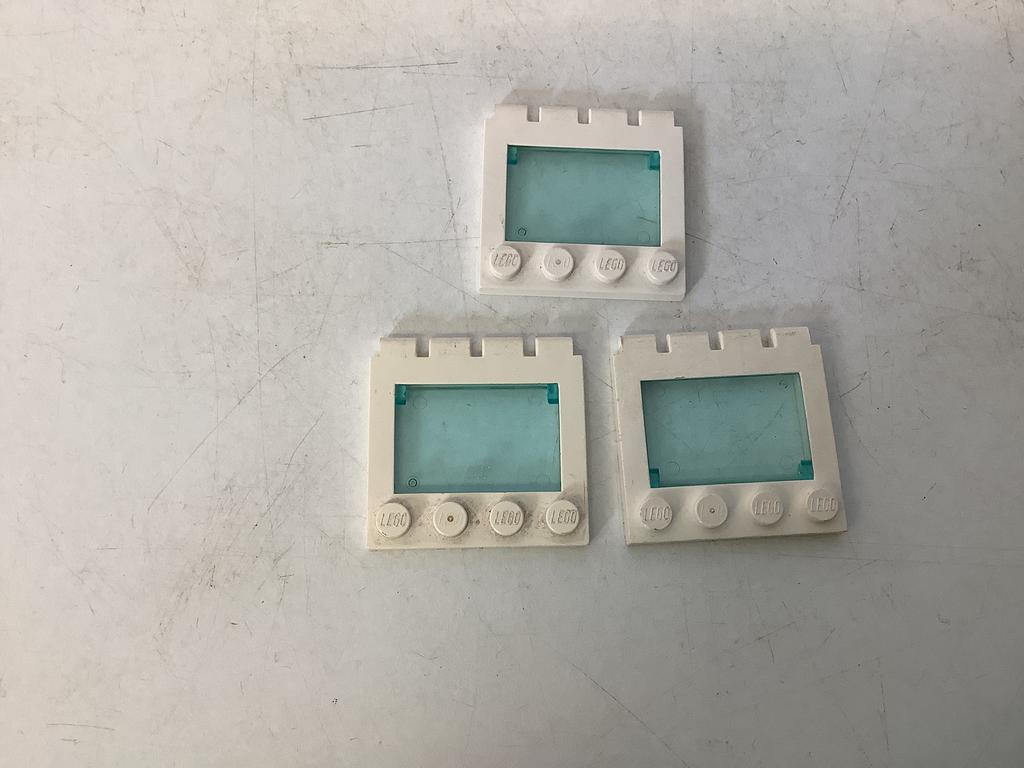 Lego scharnier voor voertuig autodak 4x4 met glas (5), Ophalen of Verzenden, Gebruikt, Losse stenen, Lego