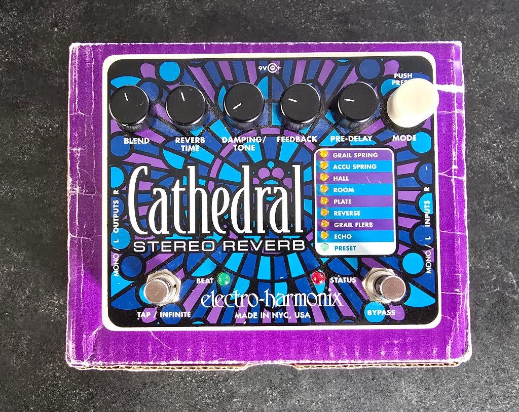 EHX Cathedral Stereo Reverb, Ophalen of Verzenden, Zo goed als nieuw, Reverb