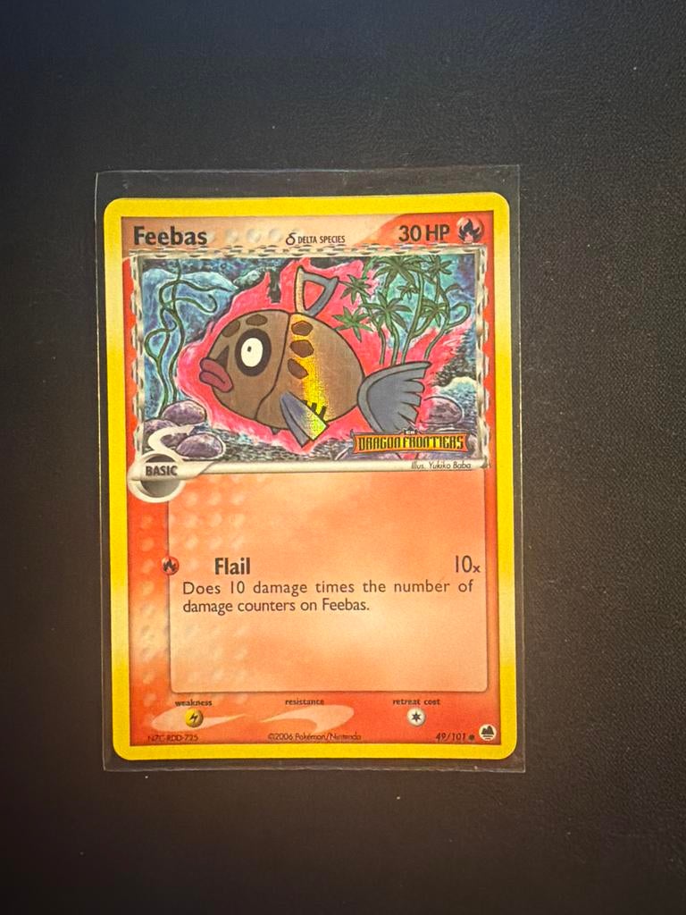 Feebas 49/101, Ophalen of Verzenden, Gebruikt, Losse kaart, Foil
