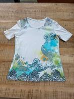 Brax top met paisley print, maat 40, Maat 38/40 (M), Wit, Ophalen of Verzenden, Korte mouw