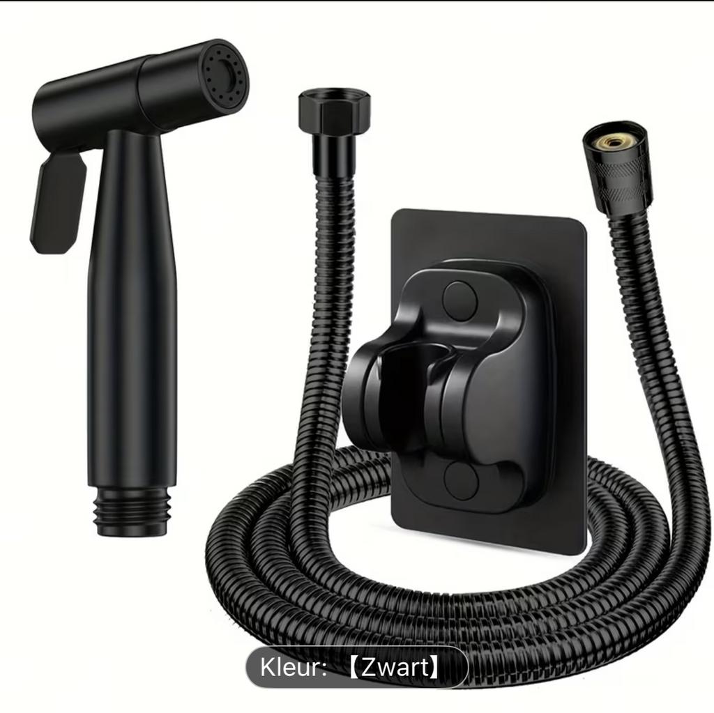 NIEUW!Zwarte Bidet Sproeier Set - Handdouche voor Toilet, Doe-het-zelf en Verbouw, Sanitair, Ophalen of Verzenden, Nieuw, Toilet