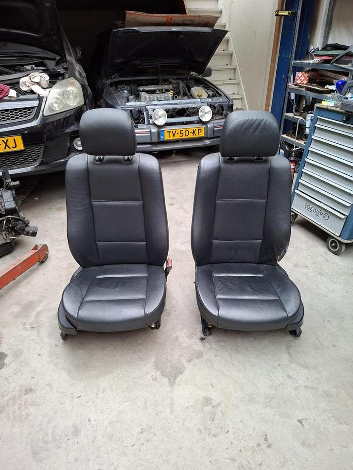 BMW Lederen E46 stoeln, Auto-onderdelen, Interieur en Bekleding, BMW, Ophalen