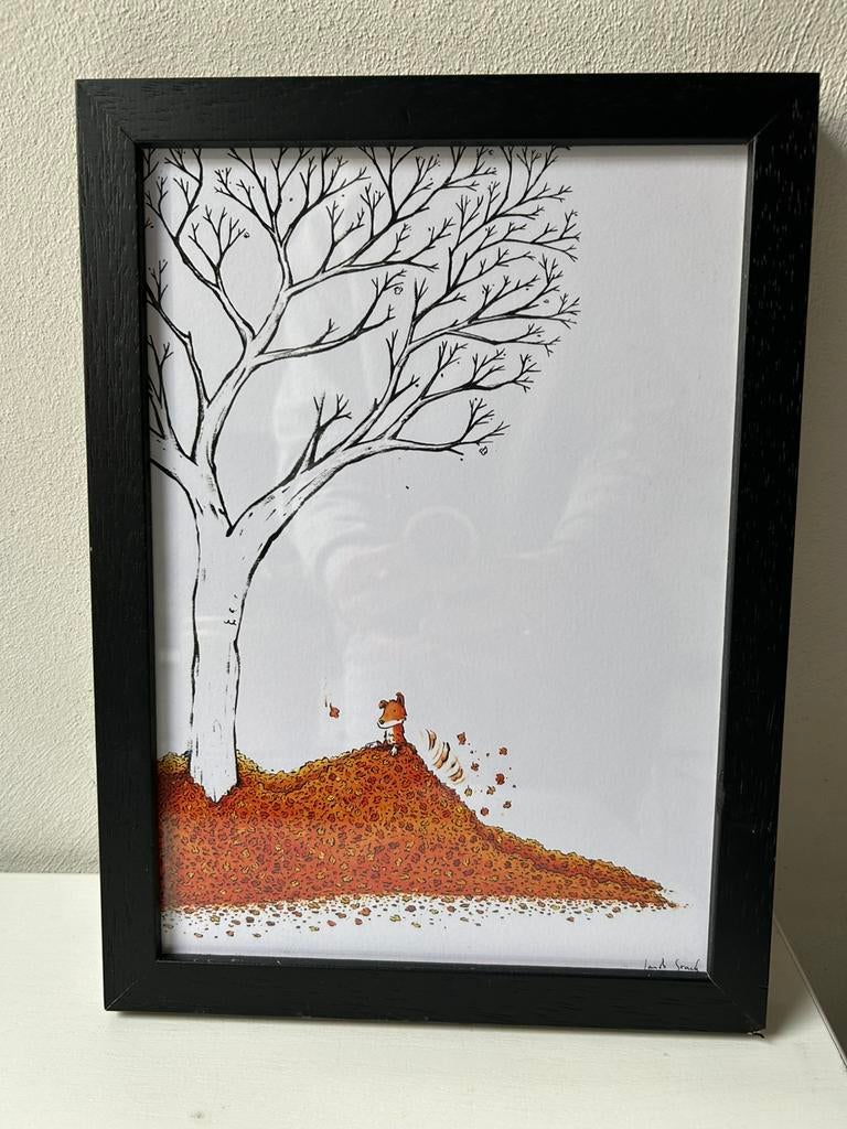 Herfstprint met vos Jam Art Factory Jacob Stack, Ophalen of Verzenden