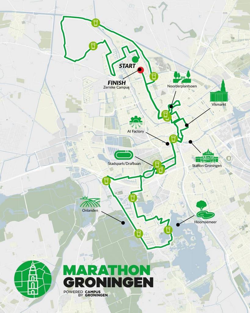 Startbewijs Marathon van Groningen, Overige merken, Overige typen, Nieuw, Ophalen of Verzenden