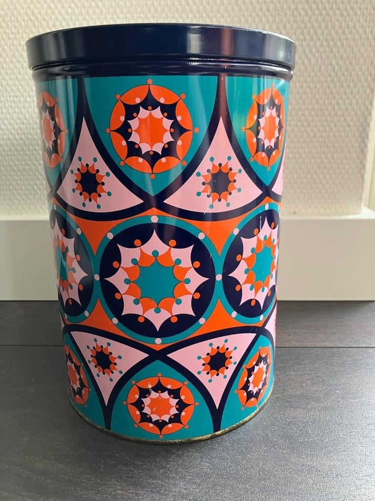Tomado retro voorraadblik jaren '60/'70 |  23 cm hoog, Ophalen of Verzenden, Gebruikt, Overige, Overige merken
