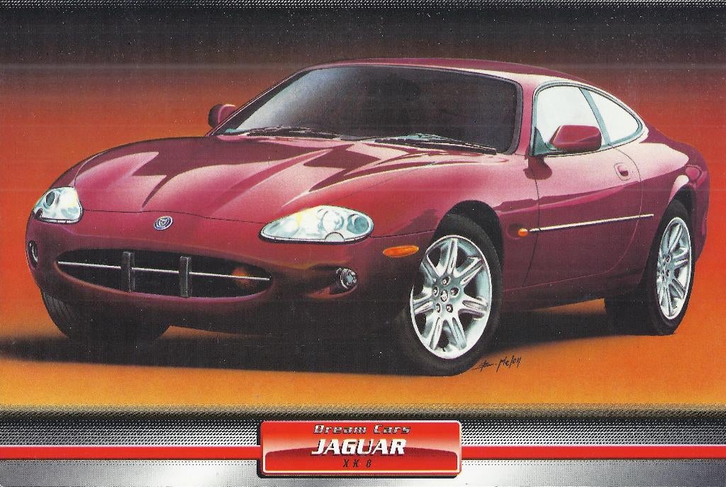 Ma5301 foto dream cars jaguar xk 8, Ophalen of Verzenden, 1980 tot heden, Zo goed als nieuw, Overige onderwerpen