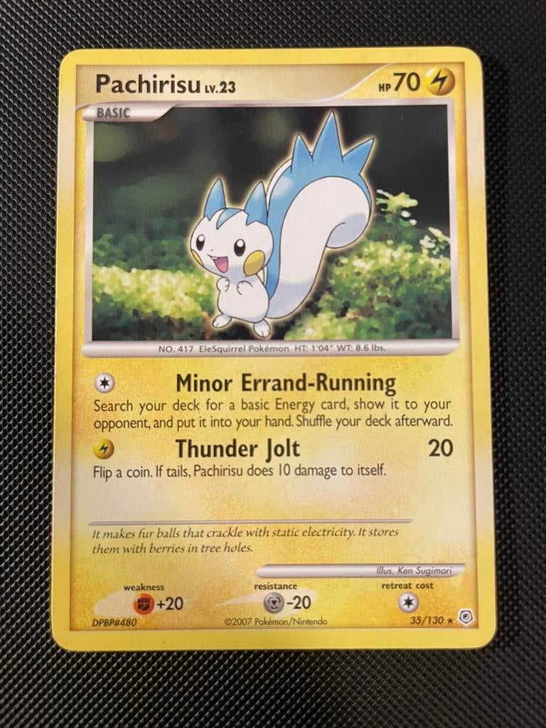 Pachirisu 35/130 Rare Diamond & Pearl, Verzenden, Zo goed als nieuw