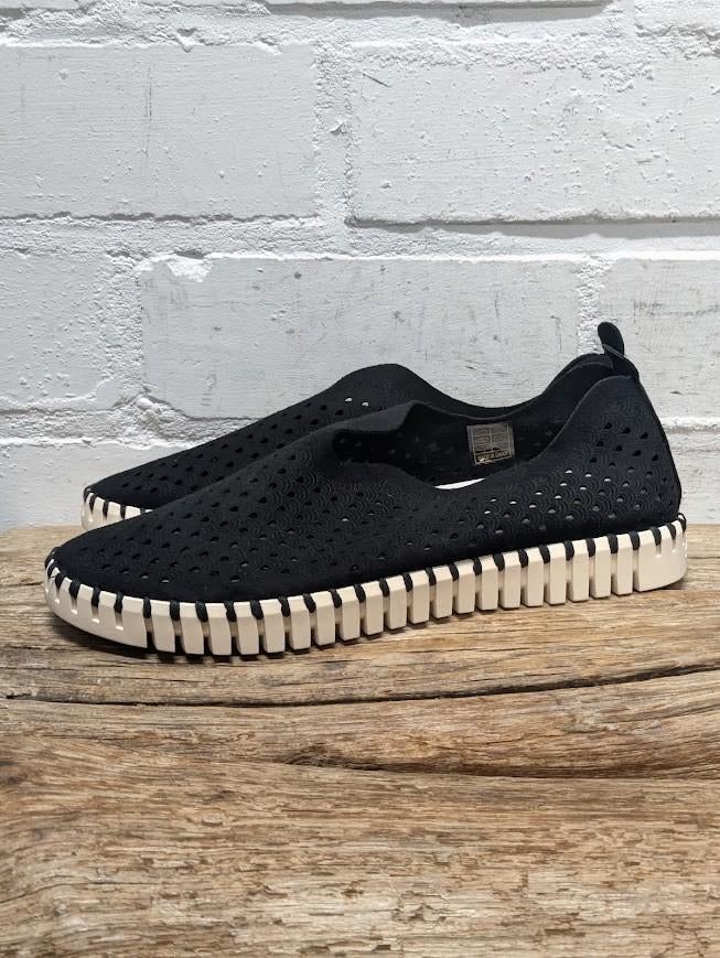 Ilse Jacobsen - Leren slip on loafers maat 40 - Nieuw, Zwart, Nieuw, Ophalen of Verzenden, X